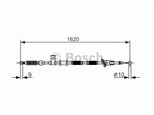 BOSCH 1 987 477 894 trosas, stovėjimo stabdys 
 Stabdžių sistema -> Valdymo svirtys/trosai