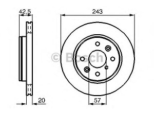 BOSCH 0 986 478 659 stabdžių diskas 
 Dviratė transporto priemonės -> Stabdžių sistema -> Stabdžių diskai / priedai
0K20A 33251, 0K20A 33251A