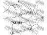 FEBEST TAB-068 valdymo svirties/išilginių svirčių įvorė 
 Ašies montavimas/vairavimo mechanizmas/ratai -> Valdymo svirtis/pasukamosios svirties sujungimas -> Montavimas/sutvirtinimas
48720-16050, 48720-16060