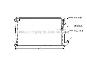AVA QUALITY COOLING CNA2010 radiatorius, variklio aušinimas 
 Aušinimo sistema -> Radiatorius/alyvos aušintuvas -> Radiatorius/dalys
1300A5, 1300N0, 1301A1, 1301A9