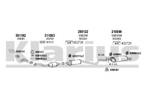 KLARIUS 390914E išmetimo sistema