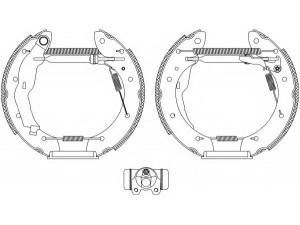 HELLA PAGID 8DB 355 004-621 stabdžių trinkelių komplektas 
 Techninės priežiūros dalys -> Papildomas remontas
7701204883, 7701205339