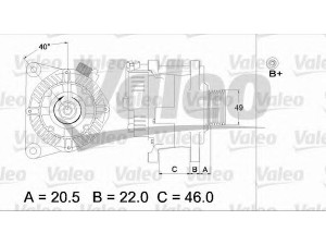 VALEO 437409 kintamosios srovės generatorius 
 Elektros įranga -> Kint. sr. generatorius/dalys -> Kintamosios srovės generatorius
5702-A4, 5702A4, 5705-6E, 5705-EP