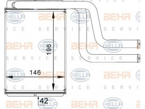 HELLA 8FH 351 313-161 šilumokaitis, salono šildymas 
 Šildymas / vėdinimas -> Šilumokaitis
1 114 283, 1S7H 18476AA, 3 016 497