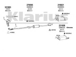 KLARIUS 391641E išmetimo sistema 
 Išmetimo sistema -> Išmetimo sistema, visa