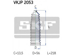 SKF VKJP 2053 gofruotoji membrana, vairavimas 
 Vairavimas -> Gofruotoji membrana/sandarinimai
1609132, 77363710, 93172342, 93191675