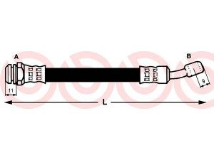 BREMBO T 59 024 stabdžių žarnelė 
 Stabdžių sistema -> Stabdžių žarnelės
9204000, 1987476909, 24121, BFH5408