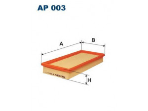 FILTRON AP003 oro filtras 
 Techninės priežiūros dalys -> Techninės priežiūros intervalai
1152175152, 244, IIM244, 4213583