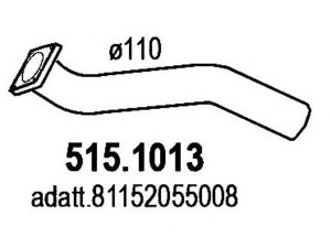ASSO 515.1013 išleidimo kolektorius 
 Išmetimo sistema -> Išmetimo vamzdžiai
81152055008