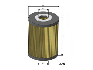 MISFAT L052 alyvos filtras 
 Filtrai -> Alyvos filtras
152085M300, 15208AD200