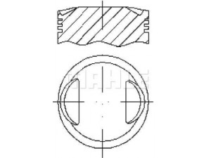 MAHLE ORIGINAL S51400 stūmoklis
