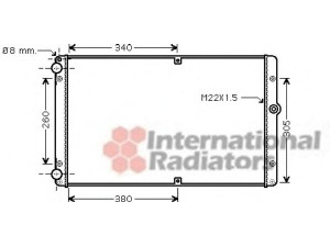 VAN WEZEL 58002245 radiatorius, variklio aušinimas 
 Aušinimo sistema -> Radiatorius/alyvos aušintuvas -> Radiatorius/dalys
7D0121253A