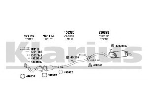 KLARIUS 630996E išmetimo sistema