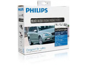 PHILIPS 12810WLEDX1 dienos metu naudojamų šviesų komplektas; dienos metu naudojamų šviesų komplektas