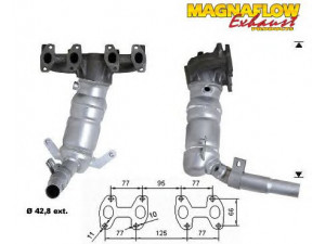 MAGNAFLOW 71811 katalizatoriaus keitiklis 
 Išmetimo sistema -> Katalizatoriaus keitiklis
46823420, 46823421