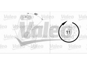VALEO 455544 starteris 
 Elektros įranga -> Starterio sistema -> Starteris
465931, 468202, 5001686