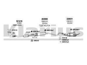 KLARIUS 391297E išmetimo sistema 
 Išmetimo sistema -> Išmetimo sistema, visa