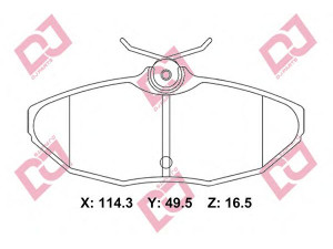 DJ PARTS BP2308 stabdžių trinkelių rinkinys, diskinis stabdys 
 Techninės priežiūros dalys -> Papildomas remontas
C2C22316, C2C40194, XR812436, XR848934