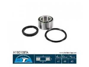 BTA H18010BTA rato guolio komplektas 
 Ašies montavimas/vairavimo mechanizmas/ratai -> Rato stebulė/montavimas -> Rato guolis
09267-40001, 0926941001