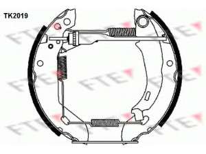 FTE TK2019 stabdžių trinkelių komplektas 
 Techninės priežiūros dalys -> Papildomas remontas
42419E