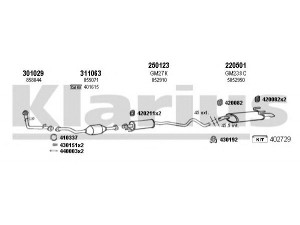KLARIUS 390903E išmetimo sistema 
 Išmetimo sistema -> Išmetimo sistema, visa