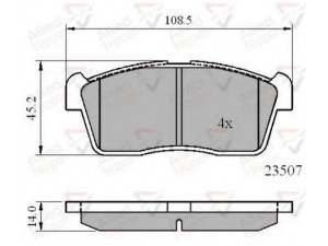 COMLINE ADB01113 stabdžių trinkelių rinkinys, diskinis stabdys 
 Techninės priežiūros dalys -> Papildomas remontas
55810-76A00, 55810-76A01, 55810-76A02