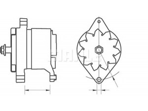 MAHLE ORIGINAL MG 581 kintamosios srovės generatorius