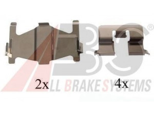 A.B.S. 1206Q priedų komplektas, diskinių stabdžių trinkelės 
 Stabdžių sistema -> Diskinis stabdys -> Stabdžių dalys/priedai
41012-06000
