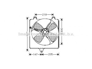 AVA QUALITY COOLING DU7502 ventiliatorius, radiatoriaus