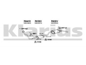 KLARIUS 720236U išmetimo sistema 
 Išmetimo sistema -> Išmetimo sistema, visa