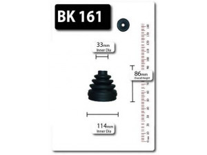 SHAFTEC BK161 gofruotoji membrana, kardaninis velenas 
 Ratų pavara -> Gofruotoji membrana