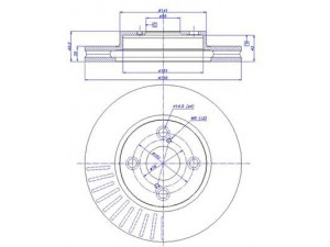CAR 142.1139 stabdžių diskas 
 Stabdžių sistema -> Diskinis stabdys -> Stabdžių diskas
43512-02070, 43512-13030