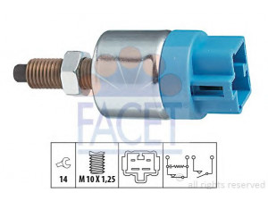 FACET 7.1090 stabdžių žibinto jungiklis 
 Stabdžių sistema -> Stabdžių žibinto jungiklis
84340-06010, 84340-20060, 84340-32070