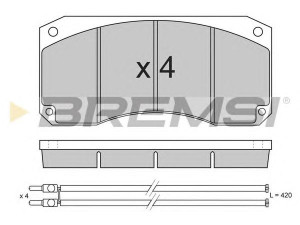 BREMSI BP7256 stabdžių trinkelių rinkinys, diskinis stabdys 
 Techninės priežiūros dalys -> Papildomas remontas
MDP5008, MDP5016, MDP5027, MDP5762