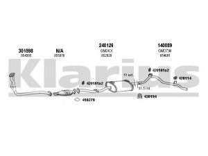 KLARIUS 390417E išmetimo sistema 
 Išmetimo sistema -> Išmetimo sistema, visa