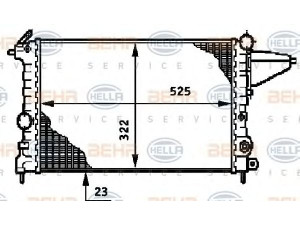 HELLA 8MK 376 719-561 radiatorius, variklio aušinimas 
 Aušinimo sistema -> Radiatorius/alyvos aušintuvas -> Radiatorius/dalys
90 26 4491