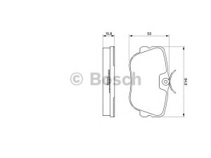 BOSCH 0 986 460 988 stabdžių trinkelių rinkinys, diskinis stabdys 
 Techninės priežiūros dalys -> Papildomas remontas