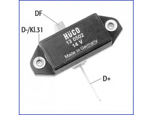 HITACHI 130502 reguliatorius, kintamosios srovės generatorius 
 Elektros įranga -> Kint. sr. generatorius/dalys -> Reguliatorius
043903803, 043903803F, 043903803G