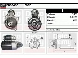 DELCO REMY DRS0400 starteris 
 Elektros įranga -> Starterio sistema -> Starteris
1539703, 1571105, 5003638, 5003641