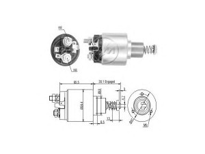 ERA 227492 solenoidinis jungiklis, starteris 
 Elektros įranga -> Starterio sistema -> Solenoidinis jungiklis
027 911 287 A