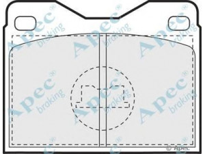 APEC braking PAD477 stabdžių trinkelių rinkinys, diskinis stabdys 
 Techninės priežiūros dalys -> Papildomas remontas
431698151J, 803698151K, 803698151L