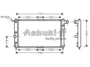 ASHUKI J205-01 radiatorius, variklio aušinimas 
 Aušinimo sistema -> Radiatorius/alyvos aušintuvas -> Radiatorius/dalys
96181369, 96181931, 96181369, 96181931