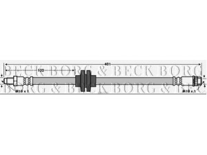 BORG & BECK BBH7744 stabdžių žarnelė 
 Stabdžių sistema -> Stabdžių žarnelės
82 00 735 345, 93167716