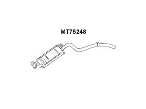VENEPORTE MT75248 galinis duslintuvas 
 Išmetimo sistema -> Duslintuvas
MB376580, MB611618