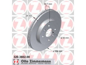ZIMMERMANN 320.3802.00 stabdžių diskas 
 Stabdžių sistema -> Diskinis stabdys -> Stabdžių diskas
51712-FD300