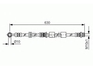 BOSCH 1 987 481 439 stabdžių žarnelė 
 Stabdžių sistema -> Stabdžių žarnelės
16 099 070 80, 4806 H9, 4650A530