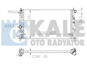 KALE OTO RADYATÖR 136100 radiatorius, variklio aušinimas 
 Aušinimo sistema -> Radiatorius/alyvos aušintuvas -> Radiatorius/dalys
13 00 161, 13 00 181, 1300161, 1300181