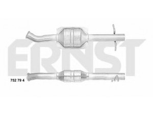 ERNST 752794 katalizatoriaus keitiklis 
 Išmetimo sistema -> Katalizatoriaus keitiklis
77 00 308 542