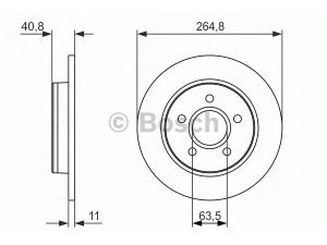 BOSCH 0 986 479 955 stabdžių diskas 
 Dviratė transporto priemonės -> Stabdžių sistema -> Stabdžių diskai / priedai
1223540, 1223543, 1253728, 1320347