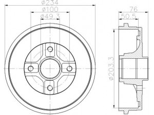 HELLA PAGID 8DT 355 301-071 stabdžių būgnas 
 Stabdžių sistema -> Būgninis stabdys -> Stabdžių būgnas
432006468R, 432029521R, 8200672836